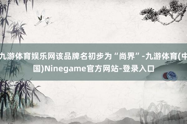 九游体育娱乐网该品牌名初步为“尚界”-九游体育(中国)Ninegame官方网站-登录入口